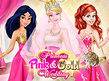 Princess Pink And Gold Wedding