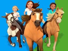 Spirit Riding Free Animated Coloring Book